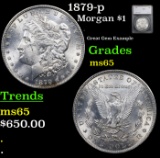 1879-p Morgan Dollar $1 Graded ms65 By SEGS