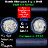 Buffalo Nickel Shotgun Roll in Old Bank Style 'Bell Telephone'  Wrapper 1926 & s Mint Ends
