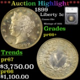 Proof ***Auction Highlight*** 1899 Liberty Nickel 5c Graded pr66+ BY SEGS (fc)