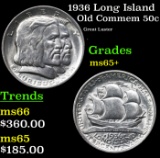 1936 Long Island Old Commem Half Dollar 50c Grades GEM+ Unc