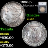 1896-p Morgan Dollar $1 Graded ms65+ By SEGS