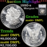 ***Auction Highlight*** 1880-s Morgan Dollar $1 Graded ms66+ DMPL By SEGS (fc)