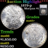 ***Auction Highlight*** 1879-p Morgan Dollar $1 Graded ms65+ By SEGS (fc)