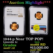 NGC 1944-p Lincoln Cent Near TOP POP! 1c Graded