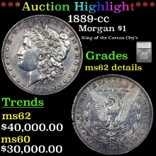 1889-cc Morgan Dollar $1 Graded ms62 details