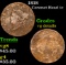 1818 Coronet Head Large Cent 1c Grades vg details