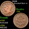 1849 Braided Hair Large Cent 1c Grades vf++