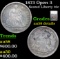 1873 Open 3 Seated Liberty Dime 10c Graded au58 details By SEGS