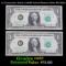 2x Consecutive Serial # 1969B Federal Reserve Notes FR-1905A Grades Gem CU