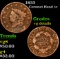 1833 Coronet Head Large Cent 1c Grades vg details