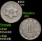 1851 Three Cent Silver 3cs Grades vf++
