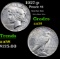 1927-p Peace Dollar $1 Grades Choice AU/BU Slider