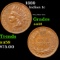 1889 Indian Cent 1c Grades Choice AU/BU Slider