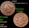 1841 Braided Hair Large Cent 1c Grades f details