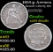 1853-p Arrows  Seated Liberty Dime 10c Grades AU Details