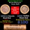 Mixed small cents 1c orig shotgun roll, 1918-d Wheat Cent, 1900 Indian Cent other end, brinks Wrappe