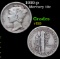 1919-p Mercury Dime 10c Grades vf++