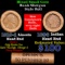 Mixed small cents 1c orig shotgun roll, 1919-d Wheat Cent, 1896 Indian Cent other end, brinks Wrappe