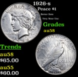 1926-s Peace Dollar $1 Grades Choice AU/BU Slider