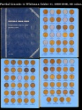 Partial Lincoln 1c Whitman folder #1, 1909-1940, 80 coins.