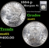 1884-p Morgan Dollar $1 Graded ms65 By SEGS