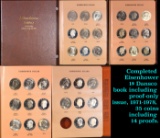 Completed Eisenhower 1$ Dansco book including proof-only issue, 1971-1978, 35 coins including 14 pro