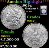 ***Auction Highlight*** 1901-p Morgan Dollar $1 Graded Select Unc By USCG (fc)