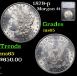 1879-p Morgan Dollar $1 Graded ms65 By SEGS