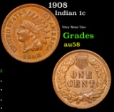 1908 Indian Cent 1c Grades Choice AU/BU Slider