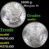 1898-p Morgan Dollar $1 Grades GEM+ Unc