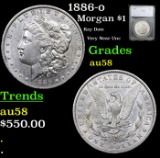 1886-o Morgan Dollar $1 Graded au58 By SEGS