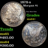 1878-s Morgan Dollar $1 Grades Choice+ Unc