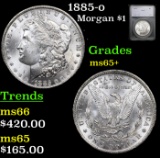 1885-o Morgan Dollar $1 Graded ms65+ By SEGS