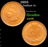 1905 Indian Cent 1c Grades Choice AU/BU Slider