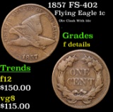 1857 Flying Eagle Cent FS-402 1c Grades f details