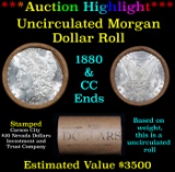 ***Auction Highlight*** 1880 & CC Uncirculated Morgan Dollar Shotgun Roll (fc)