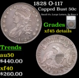 1828 Capped Bust Half Dollar O-117 50c Graded xf45 details BY SEGS