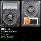 Proof PCGS 1986-s Roosevelt Dime 10c Graded pr70 dcam By PCGS