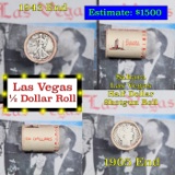 ***Auction Highlight*** Old Casino 50c Roll $10 Halves Las Vegas Casino Sahara 1905 Barber & 1943 Wa