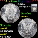 ***Auction Highlight*** 1880-s Morgan Dollar $1 Graded ms66+ By SEGS (fc)