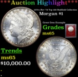 ***Auction Highlight*** 1879-s Rev '78 Top 100 Morgan Dollar Redfield Collection $1 Graded ms65 By P