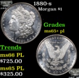 1880-s Morgan Dollar $1 Grades GEM+ PL