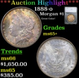 ***Auction Highlight*** 1888-o Morgan Dollar $1 Graded ms65+ By SEGS (fc)