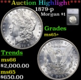 ***Auction Highlight*** 1879-p Morgan Dollar $1 Graded ms65+ By SEGS (fc)