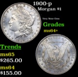 1900-p Morgan Dollar $1 Grades Choice+ Unc