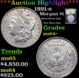 ***Auction Highlight*** 1891-o Morgan Dollar $1 Graded Choice+ Unc By USCG (fc)