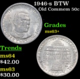 1946-s BTW Old Commem Half Dollar 50c Grades Select+ Unc