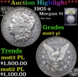 ***Auction Highlight*** 1901-s Morgan Dollar $1 Graded Select Unc PL By USCG (fc)