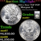 ***Auction Highlight*** 1903-o Morgan Dollar Near TOP POP! $1 Graded ms66+ By SEGS (fc)
