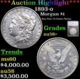 ***Auction Highlight*** 1893-o Morgan Dollar $1 Graded au58+ By SEGS (fc)